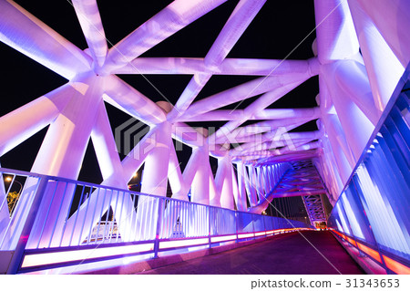 台灣台中大坑海天橋Asia Taiwan Taichung Bridge 台灣台中大坑海天橋Asia Taiwan Taichung Bridge 31343653