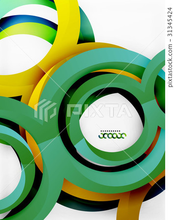 Vector 3d rings design background Vector 3d rings design background 31345424