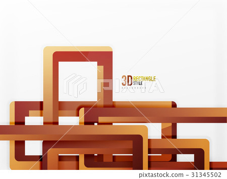 Rectangle tube elements, vector background 31345502