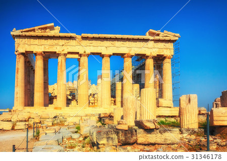 Parthenon in Acropolis of Athens at sunset 31346178