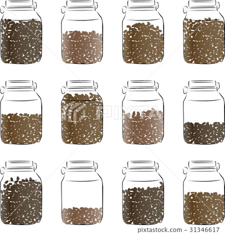 Coffee bean selection illustrations Coffee bean selection illustrations 31346617