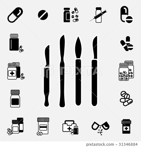 scalpel knife symbol sign and button scalpel knife symbol sign and button 31346884