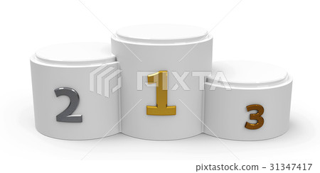 White cylinder podium White cylinder podium 31347417