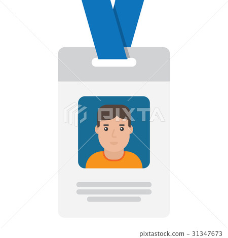 User id card with male photo. User id card with male photo. 31347673