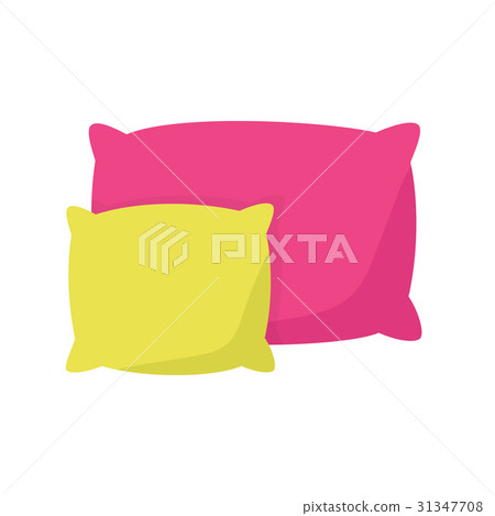 colored pillow, cushion vector illustration 31347708