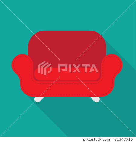 Vector red armchair 31347710