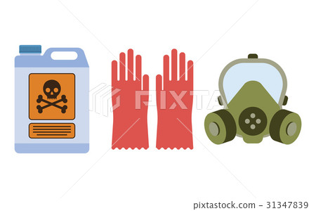 Danger and warning icons. 31347839