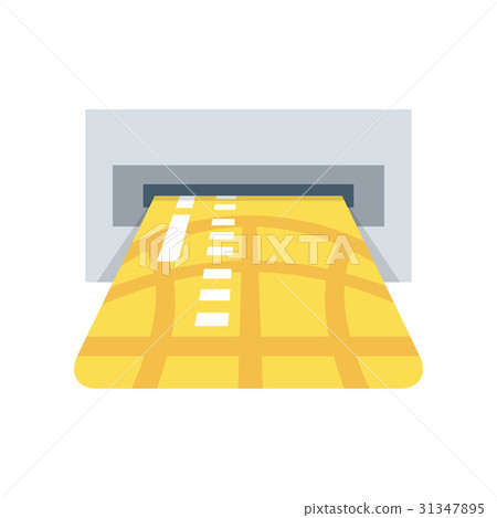 ATM credit card slot vector illustration ATM credit card slot vector illustration 31347895