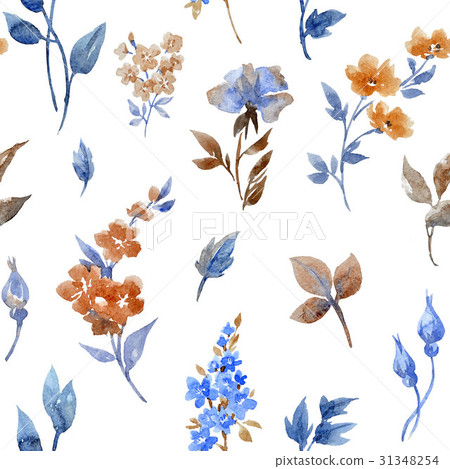 Seamless abstract floral pattern 31348254