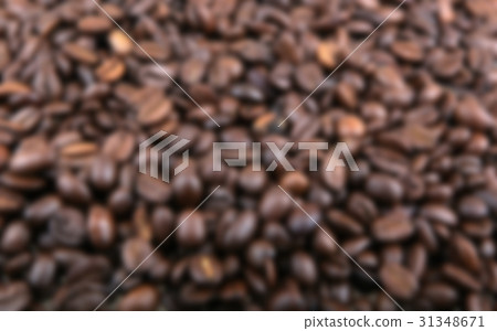 Blurred abstract background of coffee beans 31348671