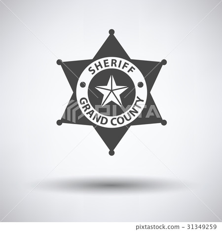 Sheriff badge icon Sheriff badge icon 31349259