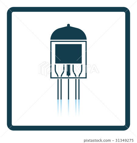 Electronic vacuum tube icon 31349275