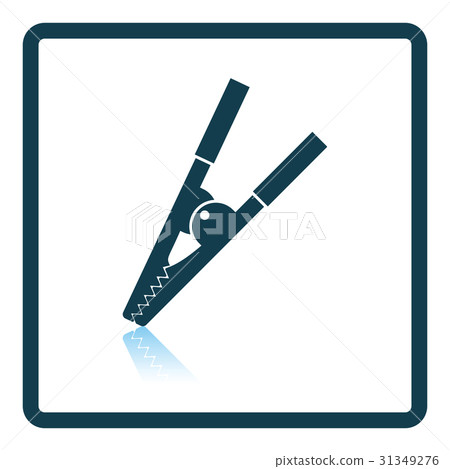 Crocodile clip icon 31349276
