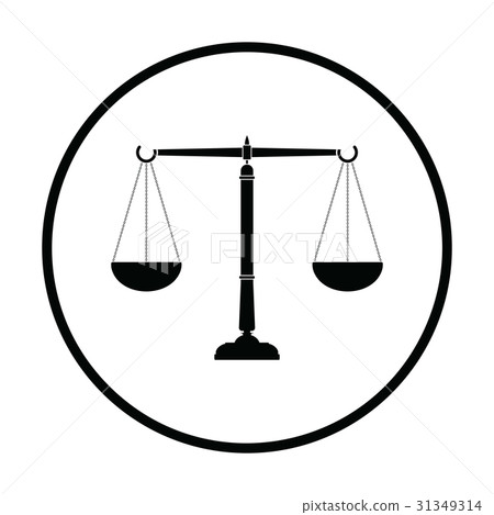 Justice scale icon Justice scale icon 31349314