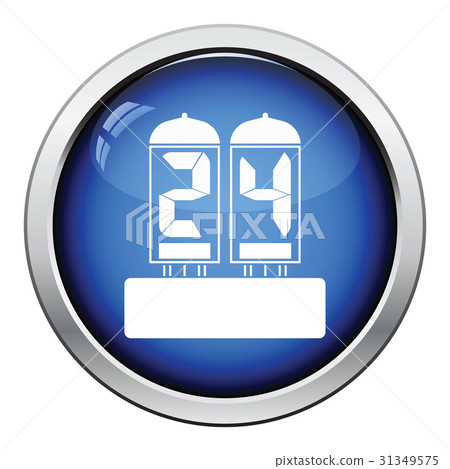 Electric numeral lamp icon Electric numeral lamp icon 31349575