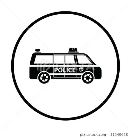 Police van icon - Stock Illustration [31349658] - PIXTA