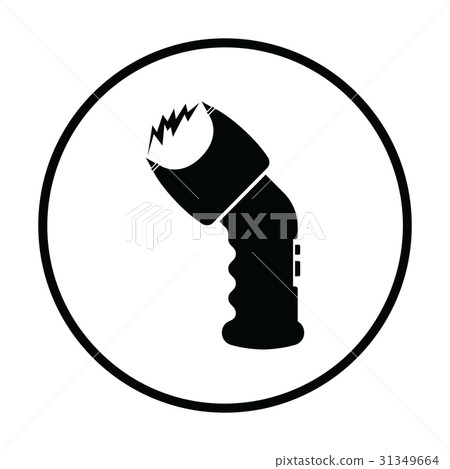 Police stun gun icon 31349664