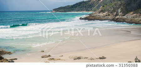 Beachfront at North Point, Moreton Island. 31350388
