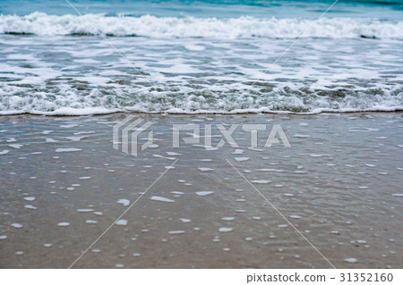 sand beach with blue ocean sand beach with blue ocean 31352160