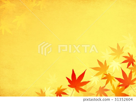 Gold base and autumn leaves Gold base and autumn leaves 31352604