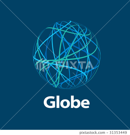 vector logo globe 31353449