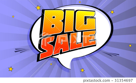 Big sale pop art splash background, explosion in Big sale pop art splash background, explosion in 31354697