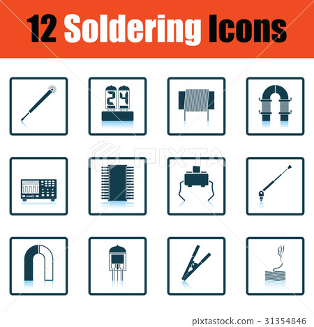 Set of soldering  icons 31354846