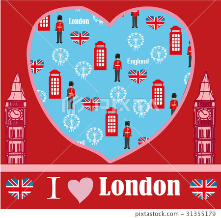 London landmarks symbols card London landmarks symbols card 31355179