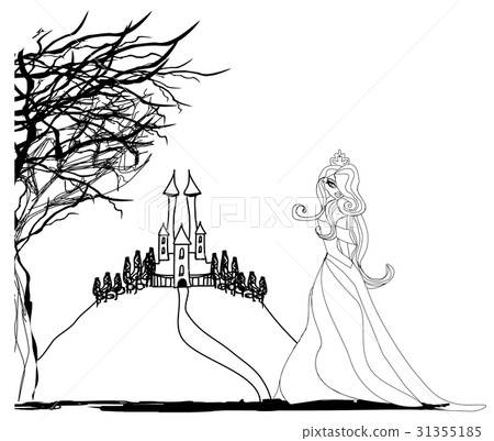 Halloween witch - doodle Illustration Halloween witch - doodle Illustration 31355185