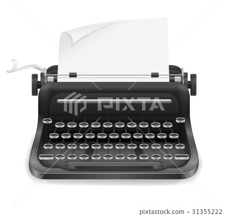 typewriter old retro vintage icon stock vector  31355222