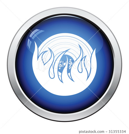 Flame vinyl icon Flame vinyl icon 31355334