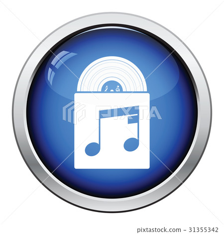 Vinyl record in envelope icon 31355342