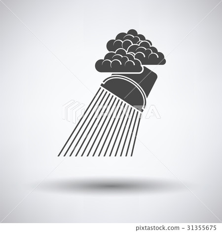 Rainfall like from bucket icon Rainfall like from bucket icon 31355675