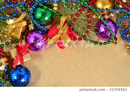 Varicolored Christmas decorations Varicolored Christmas decorations 31356563