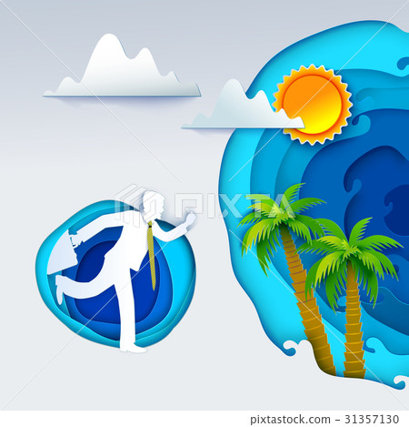 Businessman go to tropics 31357130
