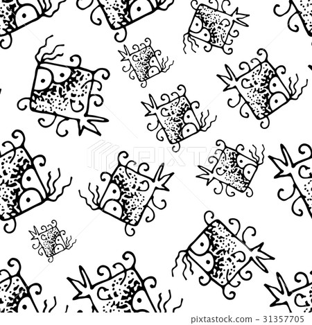 Vector Doodle Bacteria Germs Vector Doodle Bacteria Germs 31357705