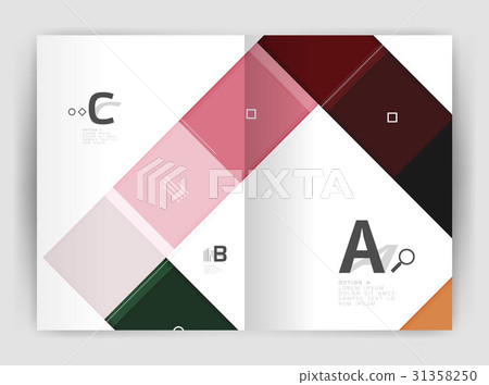 Geometrical brochure a4 business template Geometrical brochure a4 business template 31358250