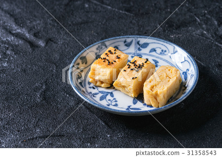 Japanese Rolled Omelette Tamagoyaki Japanese Rolled Omelette Tamagoyaki 31358543