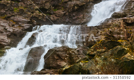 Stigfossen waterfall near Troll's Path - Norway 31358592