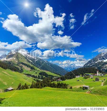 Alpine sunshiny view (Vorarlberg,Austria) Alpine sunshiny view (Vorarlberg,Austria) 31359903