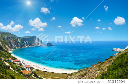 Petani Beach summer panorama (Kefalonia, Greece) Petani Beach summer panorama (Kefalonia, Greece) 31359904