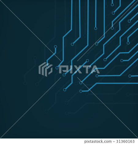 Abstract line technology blue background. 31360163