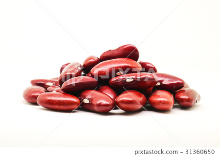 Red beans isolated on white background. Red beans isolated on white background. 31360650