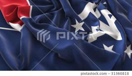 French Southern Flag Ruffled Beautifully Waving 31360818