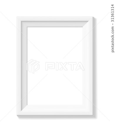 White picture frame. Portrait orientation White picture frame. Portrait orientation 31361314