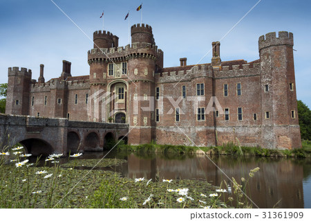 Herstmonceux castle viewed across the moat in East Herstmonceux castle viewed across the moat in East 31361909