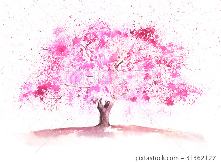Watercolor spring tree Watercolor spring tree 31362127