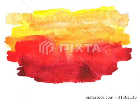 Abstract red and yellow watercolor background 31362130