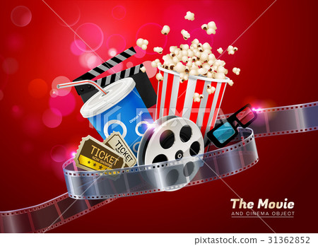 cinema movie theater object on sparkling light  31362852