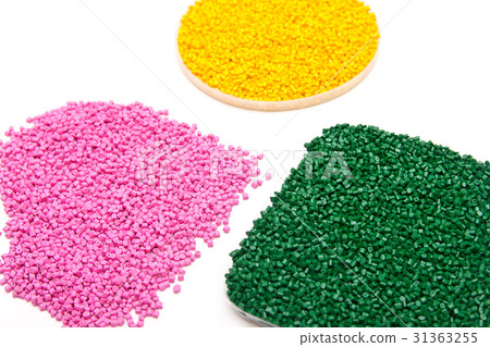 The plastic granules. Polymeric dye The plastic granules. Polymeric dye 31363255